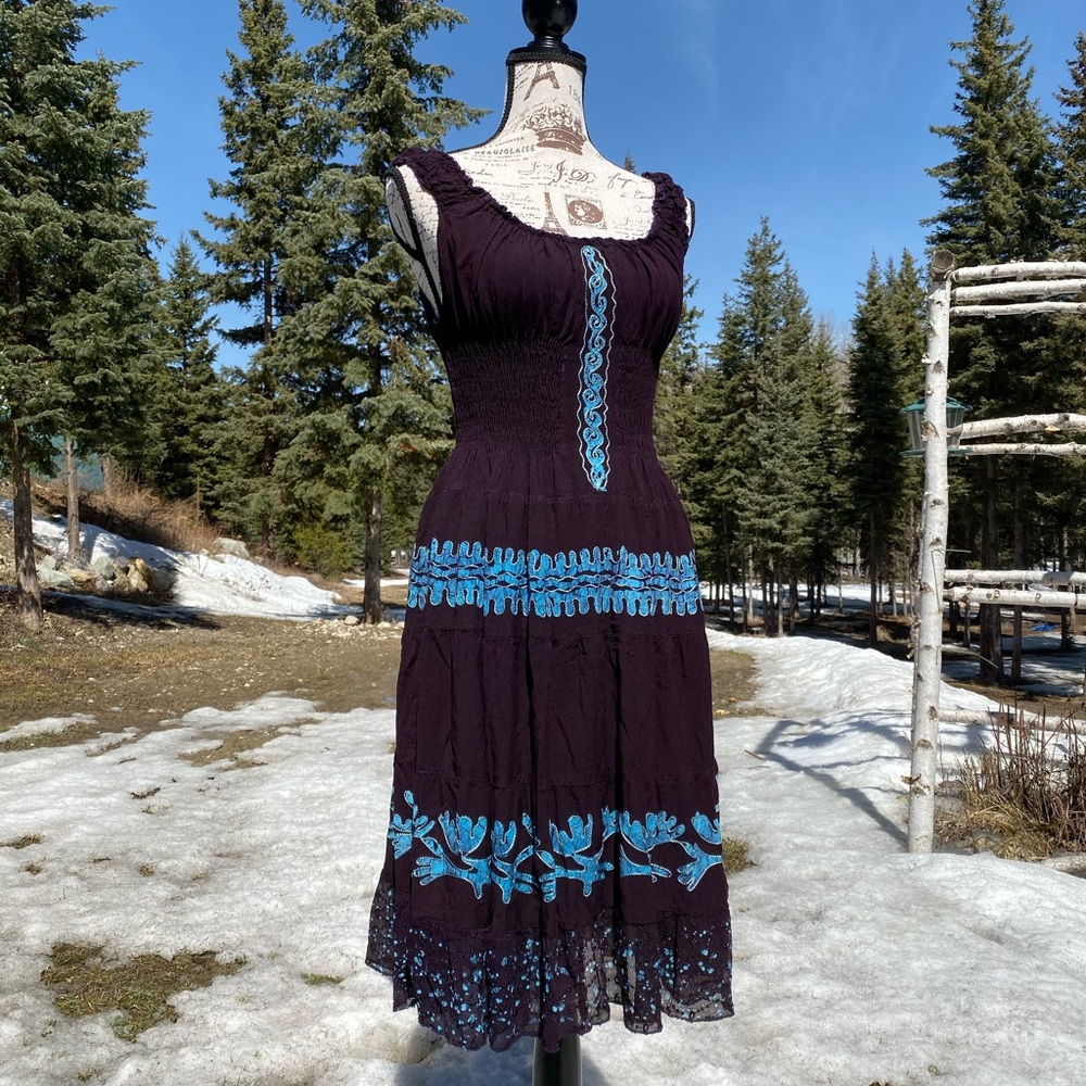 Advance Apparel Summer Boho Dress sz Small